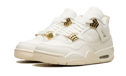 Air Jordan 4 Sail Metallic Gold — Authentiques & neuves — Luve Sneakers