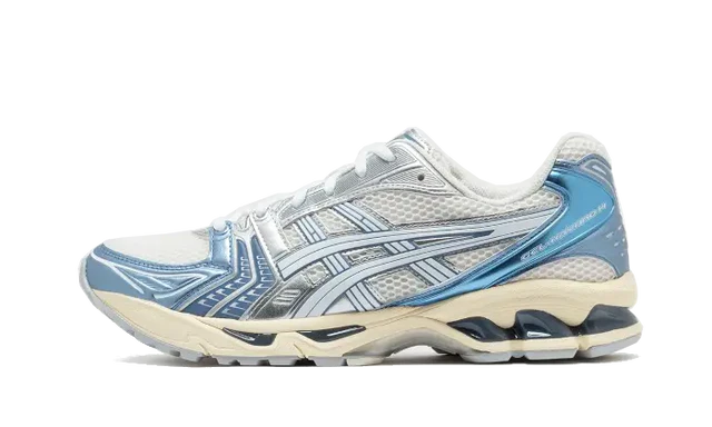 ASICS Gel-Kayano 14 Cream Metallic Blue — Livraison 24h depuis la Belgique — Luve Sneakers