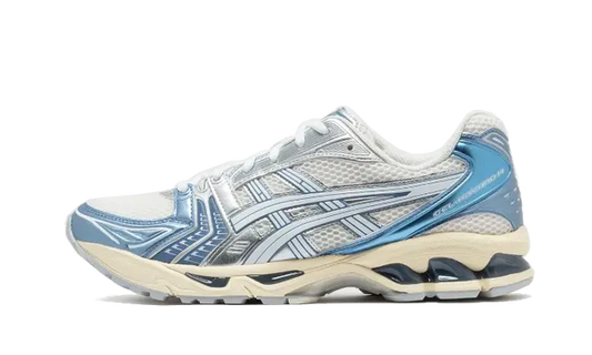 ASICS Gel-Kayano 14 Cream Metallic Blue — Livraison 24h depuis la Belgique — Luve Sneakers