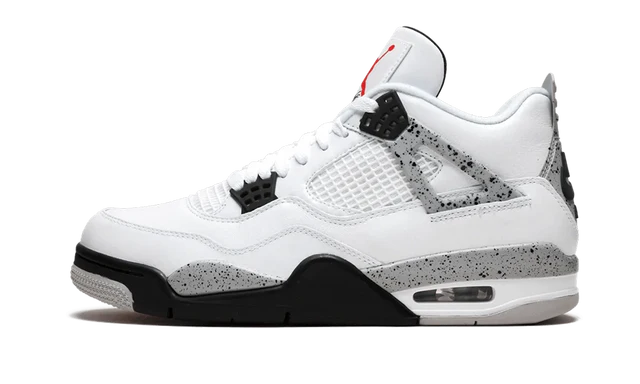 Air Jordan 4 Retro White Cement — Livraison 24h depuis la Belgique — Luve Sneakers
