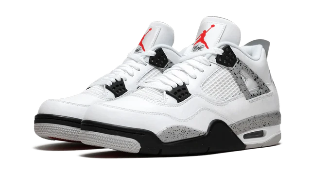 Air Jordan 4 Retro White Cement — Authentiques & neuves — Luve Sneakers