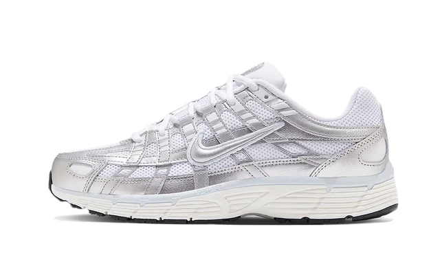 Nike P-6000 White Metallic Silver — Livraison 24h depuis la Belgique — Luve Sneakers