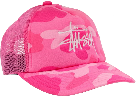 Casquette Stüssy x Bape Pink White SS22 — Livraison 24h depuis la Belgique — Luve Sneakers