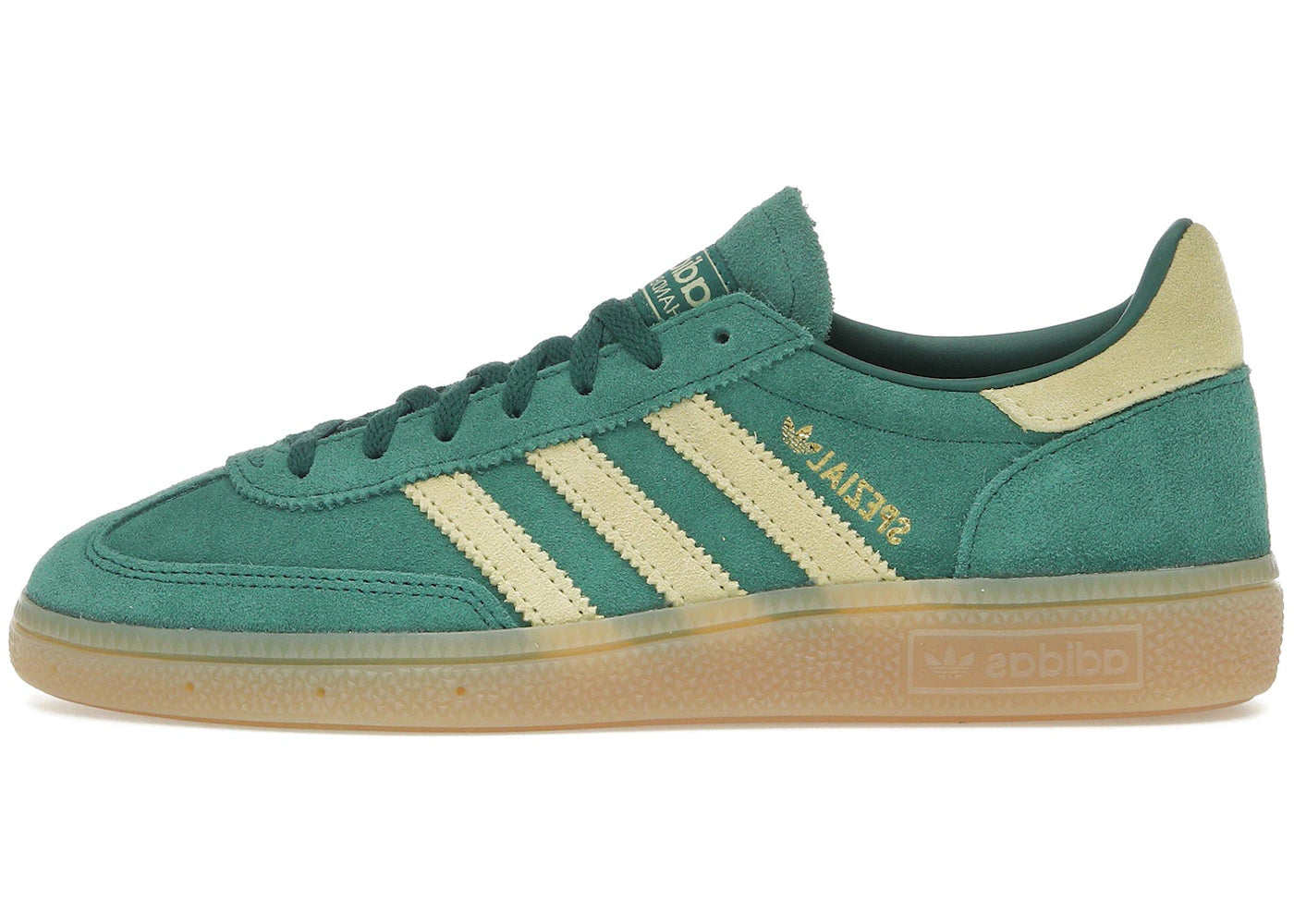 adidas Handball Spezial Collegiate Green Almost Yellow (Women's) — Livraison 24h depuis la Belgique — Luve Sneakers