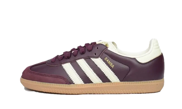 Adidas Samba OG Maroon Crewht Gold — Livraison 24h depuis la Belgique — Luve Sneakers