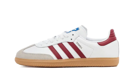 Adidas Samba OG White Burgundy Gum — Livraison 24h depuis la Belgique — Luve Sneakers