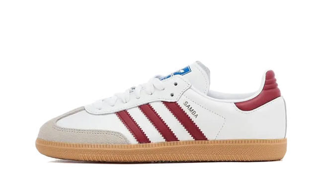 Adidas Samba OG White Burgundy Gum — Livraison 24h depuis la Belgique — Luve Sneakers