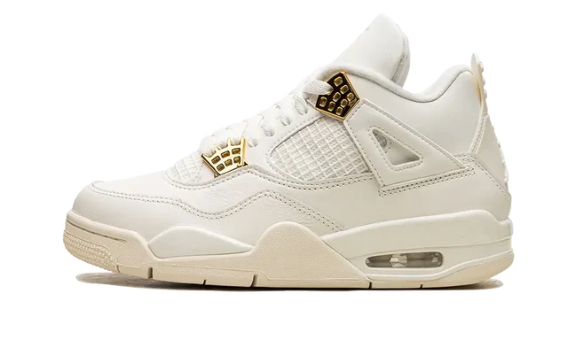 Air Jordan 4 Sail Metallic Gold — Livraison 24h depuis la Belgique — Luve Sneakers