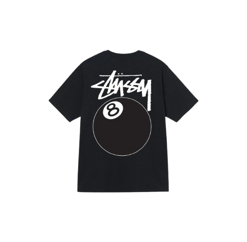 T-shirt Stüssy 8 Ball Black— Livraison 24h depuis la Belgique — Luve Sneakers