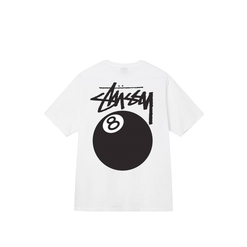 T-shirt Stüssy 8 Ball White— Livraison 24h depuis la Belgique — Luve Sneakers