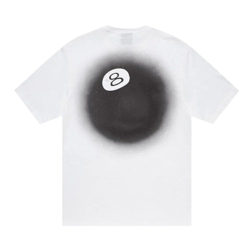 T-shirt Stüssy 8 Ball Fade White — Livraison 24h depuis la Belgique — Luve Sneakers