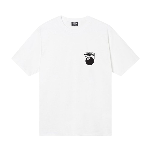 T-shirt Stüssy Billiards White — Livraison 24h depuis la Belgique — Luve Sneakers